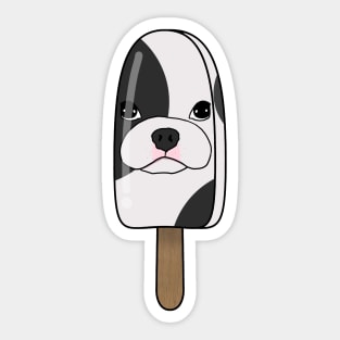 Animal Popsicle French Bulldog Ice Cream Summer Gift Sticker